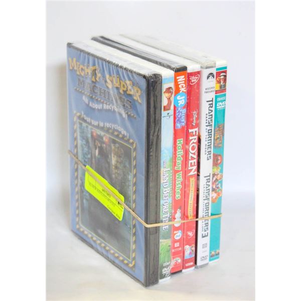 (6) NEW KID'S DVD MOVIES