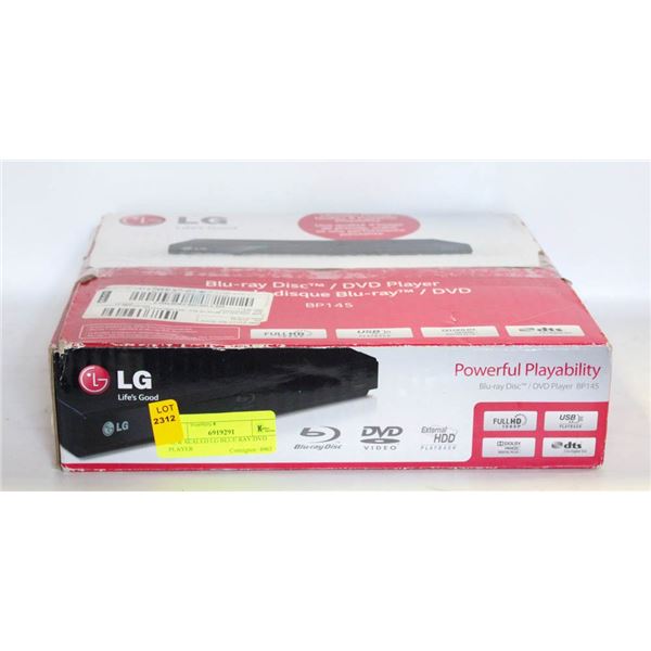 NEW SEALED LG BLUE RAY/DVD PLAYER