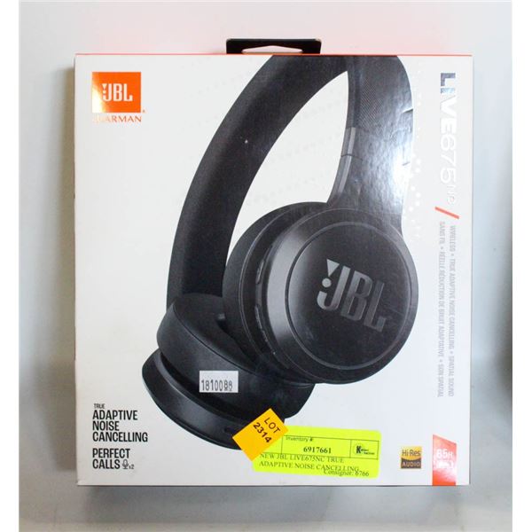 NEW JBL LIVE675NC TRUE ADAPTIVE NOISE CANCELLING