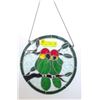 Image 1 : PARROT THEMED STAINED-GLASS WINDOW