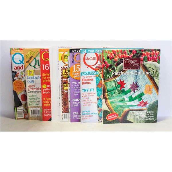 9 QUILTING MAGAZINES - ESTATE