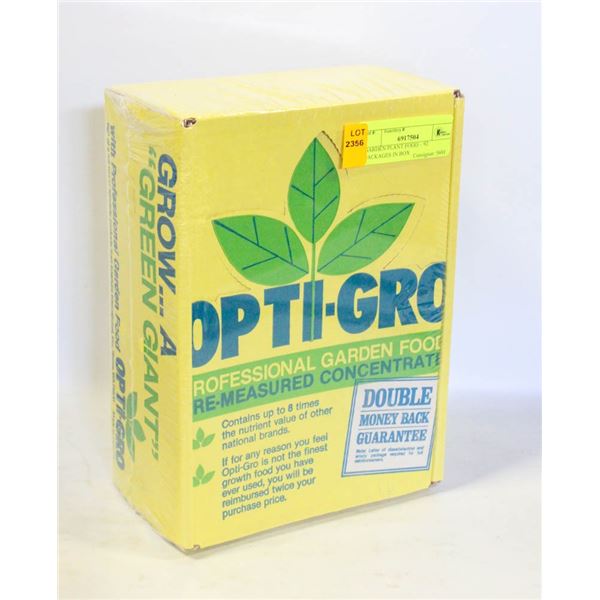 GARDEN PLANT FOOD – 92 PACKAGES IN BOX
