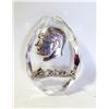 Image 1 : SMALL MUSTAFA KAMAL ATATURK CRYSTAL PAPERWEIGHT