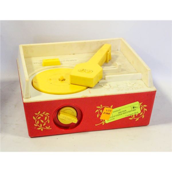 VINTAGE FISHER PRICE RECORD PLAYER