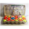 Image 1 : 18 USED COLOUR GOLF BALLS + TEES