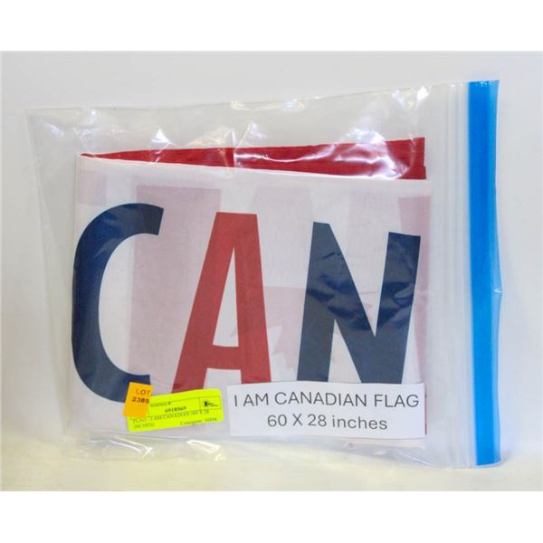 FLAG - I AM CANADIAN (60 X 28 INCHES)