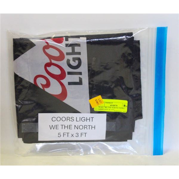 FLAG - WE THE NORTH, COORS LIGHT (5 FT X 3 FT)