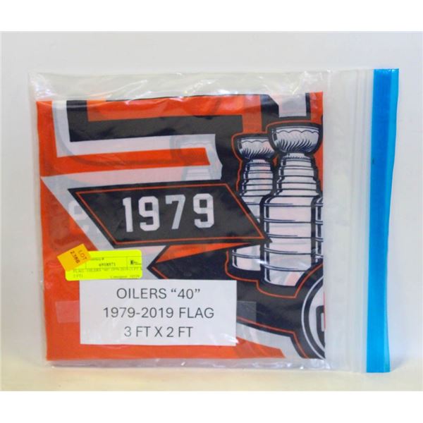 FLAG - OILERS "40" 1979-2019 (3 FT X 2 FT)