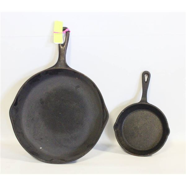 CAST IRON FRYING PANS MCCLARY NO9 DRIP TOP SPIDER