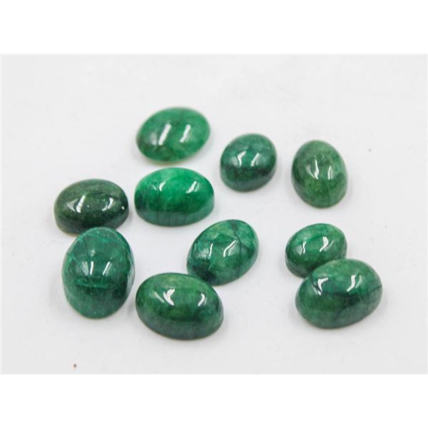 #124-NATURAL GREEN EMERALD GEMSTONES 88.25 CT