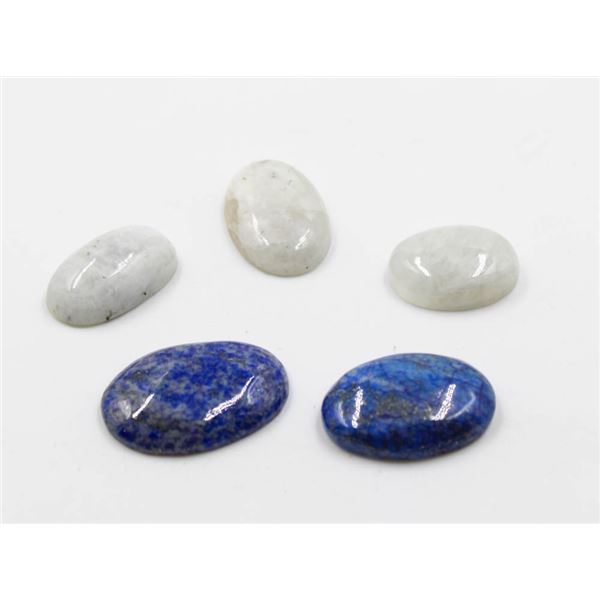 #107-NATURAL MOONSTONES & LABRADORITE 136.60CT