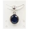 Image 1 : #97-NATURAL BLUE SAPPHIRE  PENDANT
