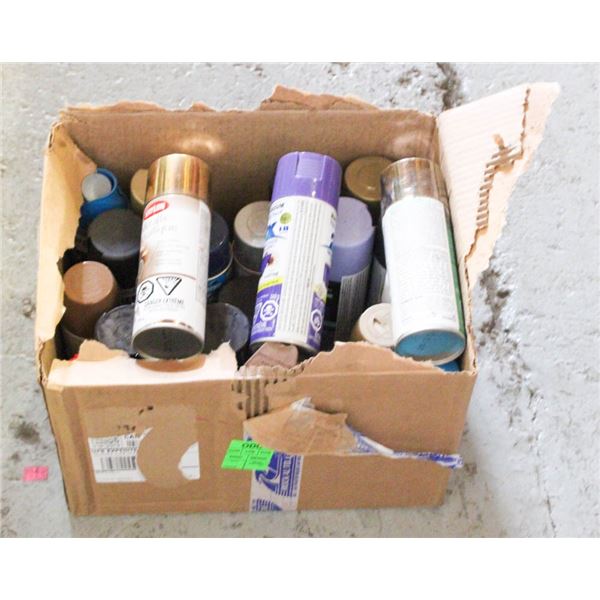 LARGE LOT OF SPRAY PAINTS