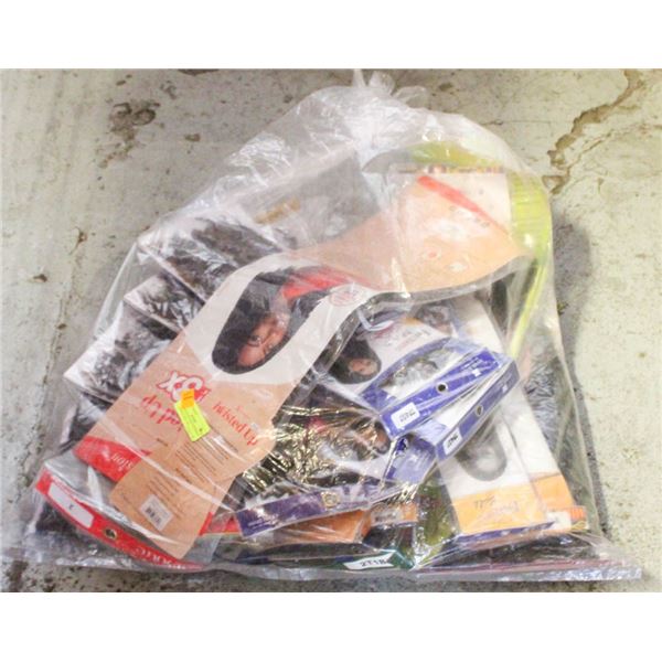 LARGE LOT OF HAIR EXTENSIONS VARIOUS SIZES AND