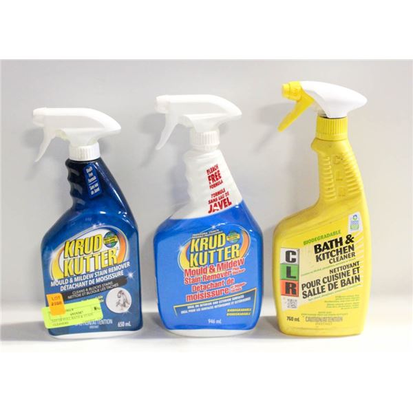 LOT OF FULL BATH & STAIN CLEANERS
