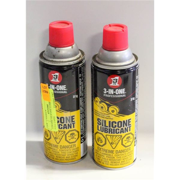 3-IN-ONE SILICONE LUBRICANT (2 FULL CANS)