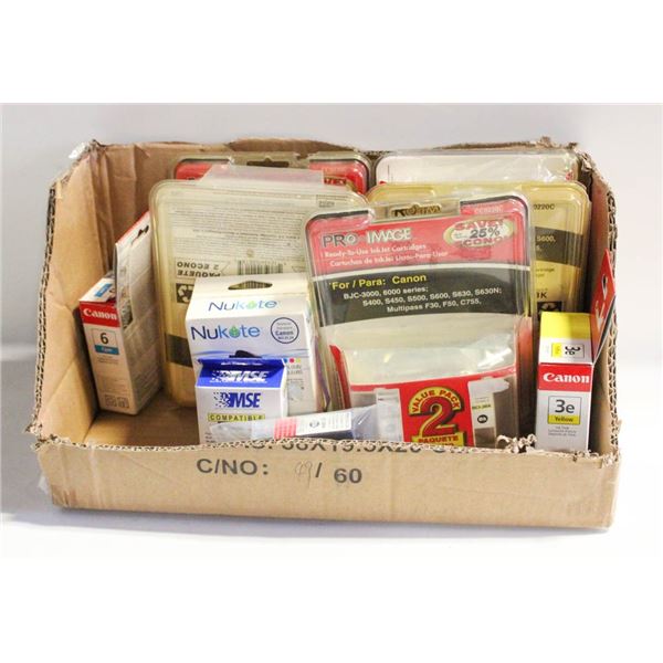 BOX OF CANON INKJET INK