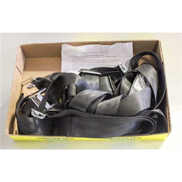 FLAT OF NEW AEROTUFF SEATBELTS
