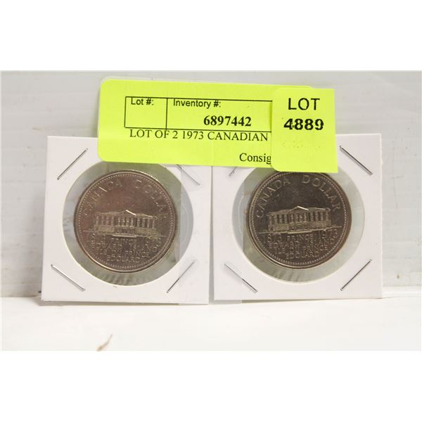 LOT OF 2 1973 CANADIAN DOLLARS