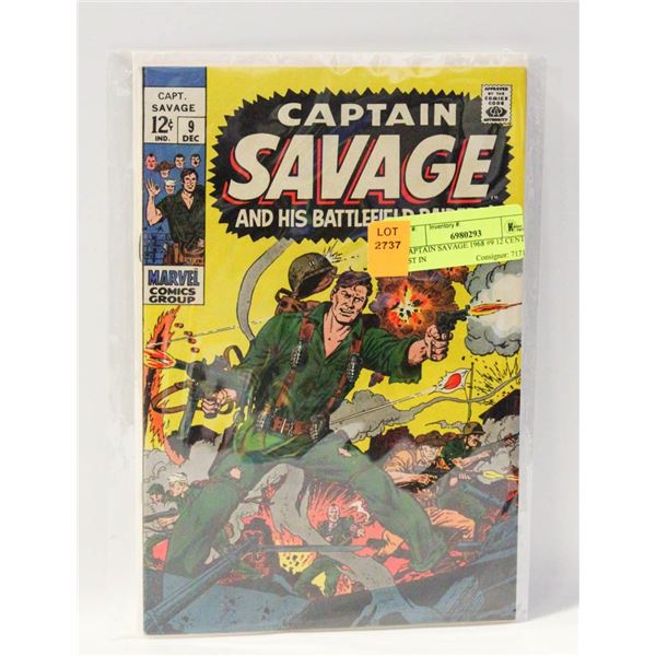CAPTAIN SAVAGE 1968 #9 12 CENT 1ST IN
