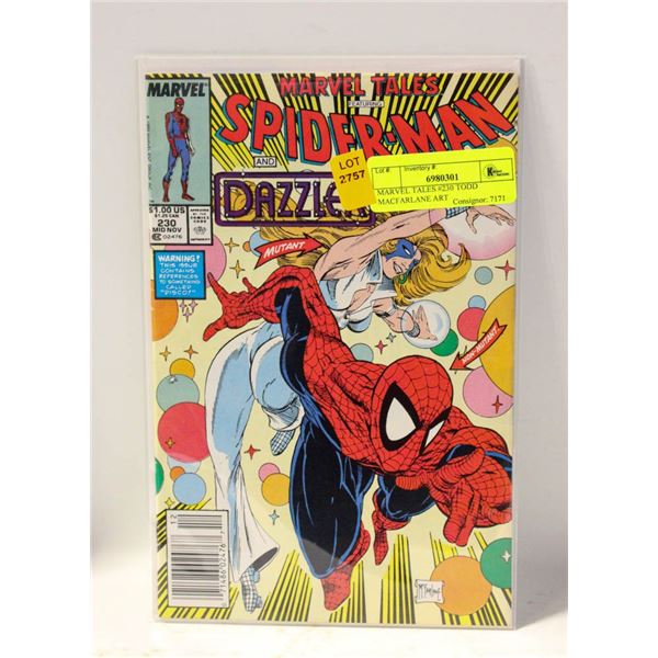 MARVEL TALES #230 TODD MACFARLANE ART