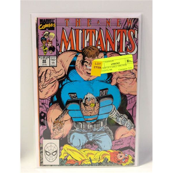 2ND APP OF CABLE 1990 NEW MUTANTS #88
