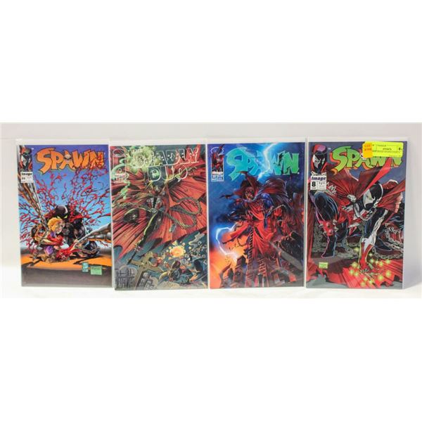 4 HIGH GRADE SPAWN COMICS