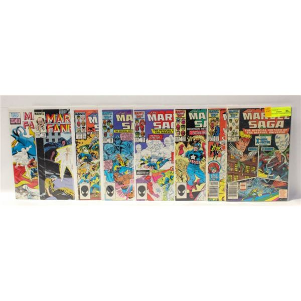 8 MARVEL SAGA + FANFARE COMICS