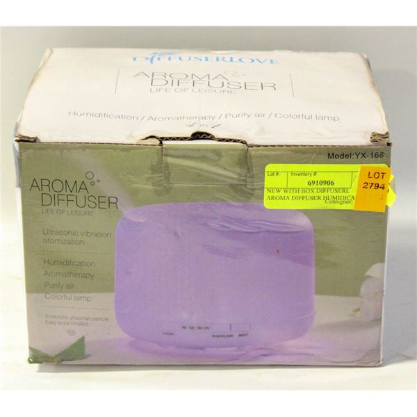 HUMIDAICATION AROMA DIFFUSER IN BOX