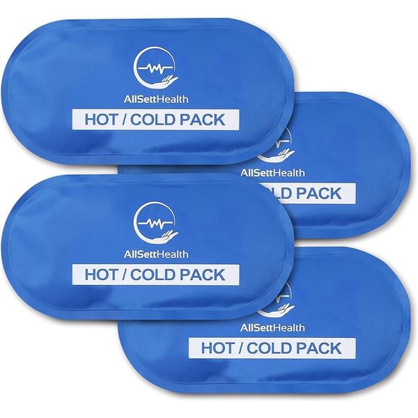 NEW 4 REUSABLE GEL PACKS HOT & COLD