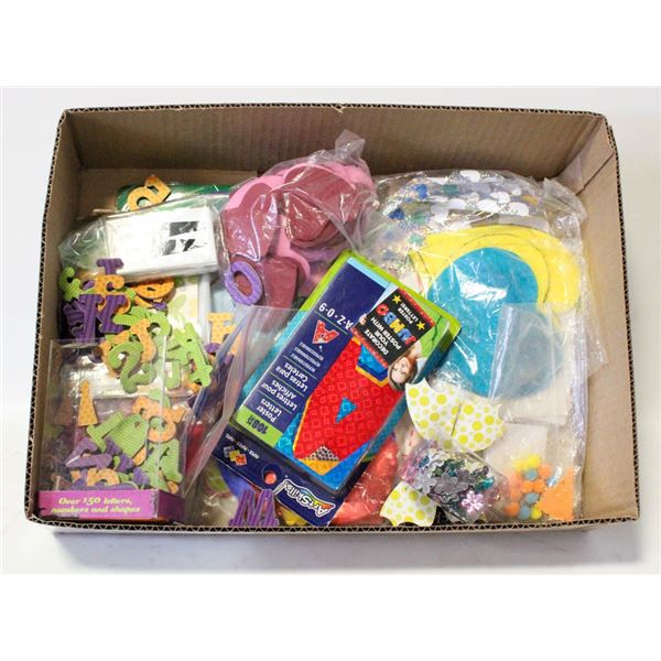 BOX OF CRAFTING DECORATIONS