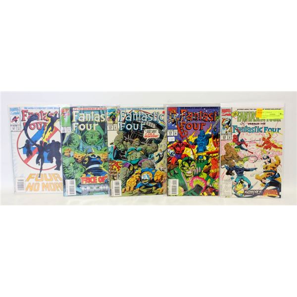 5 VINTAGE FANTASTIC FOUR COMICS