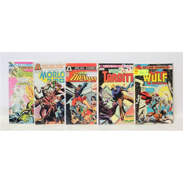 5 VINTAGE ATLAS COMICS