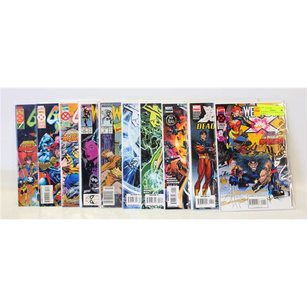 10 WEAPON X / WOLVERINE / X-MEN COMICS #1