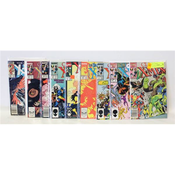 9 VINTAGE CLASSIC X-MEN COMICS