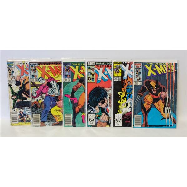 6 VINTAGE UNCANNY X-MEN COMICS