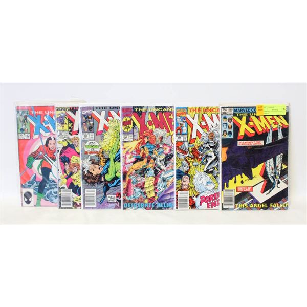 6 VINTAGE UNCANNY X-MEN COMICS