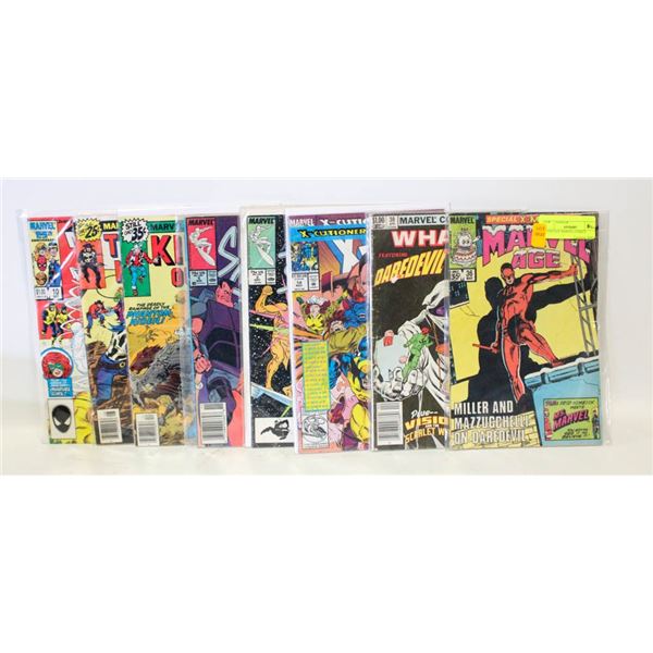 8 VINTAGE MARVEL COMICS