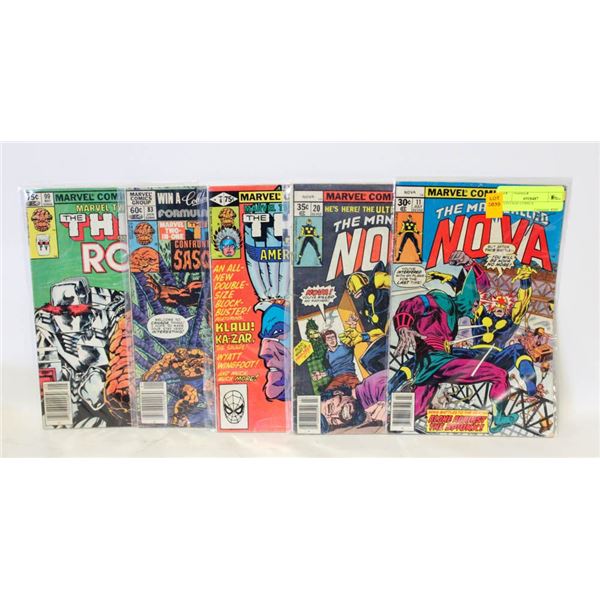 5 VINTAGE COMICS