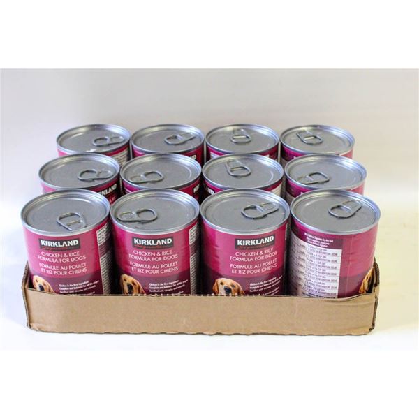 NEW 12 X 374G CANS KIRKLAND ADULT DOG FOOD-