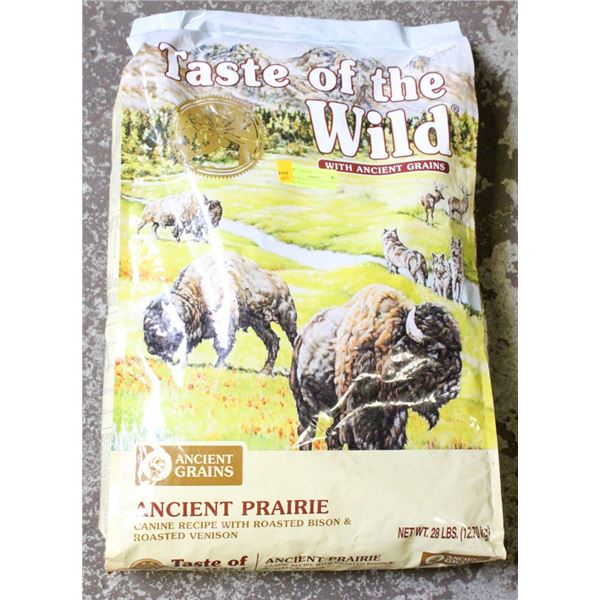 NEW 28LB TASTE OF THE WILD ALL AGES-PUPPY, ADULT,