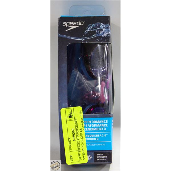 NEW SPEEDO PERFORMANCE SWIMMING GOOGLES