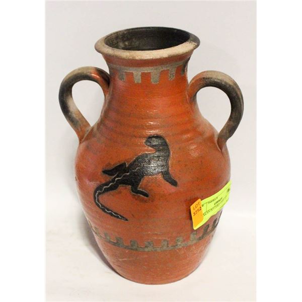MEXICAN POTTERY VASE 10"
