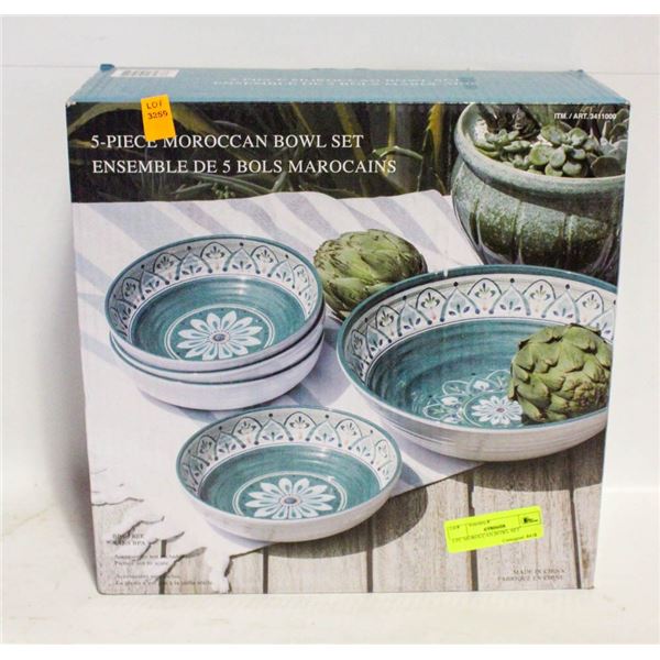 5 PC MOROCCAN BOWL SET