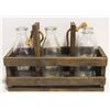 Image 1 : MILK BOTTLES IN WOODEN BOX