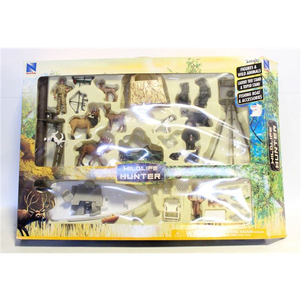 INCOMPLETE SET-  WILDLIFE HUNTER FIGURINES;