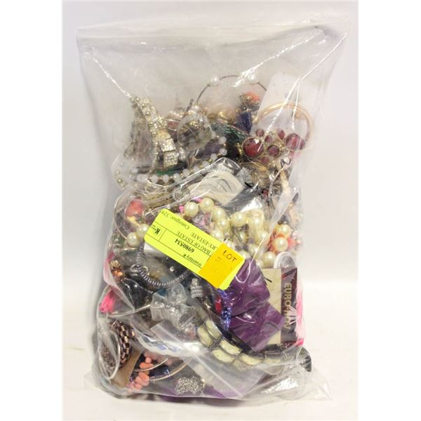 LARGE BAG OF ESTATE JEWELRY-ESTATE