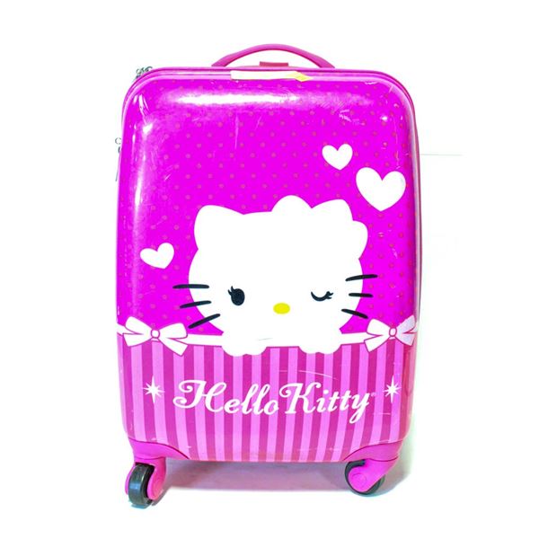 18 INCH 4 WHEEL HELLO KITTY SUITCASE