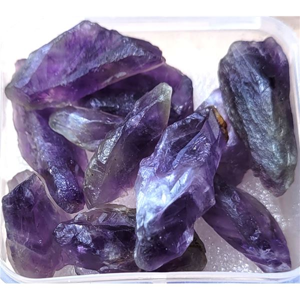 1)  LOT OF 117 CT OF NATURAL ROUGH AMETHYST