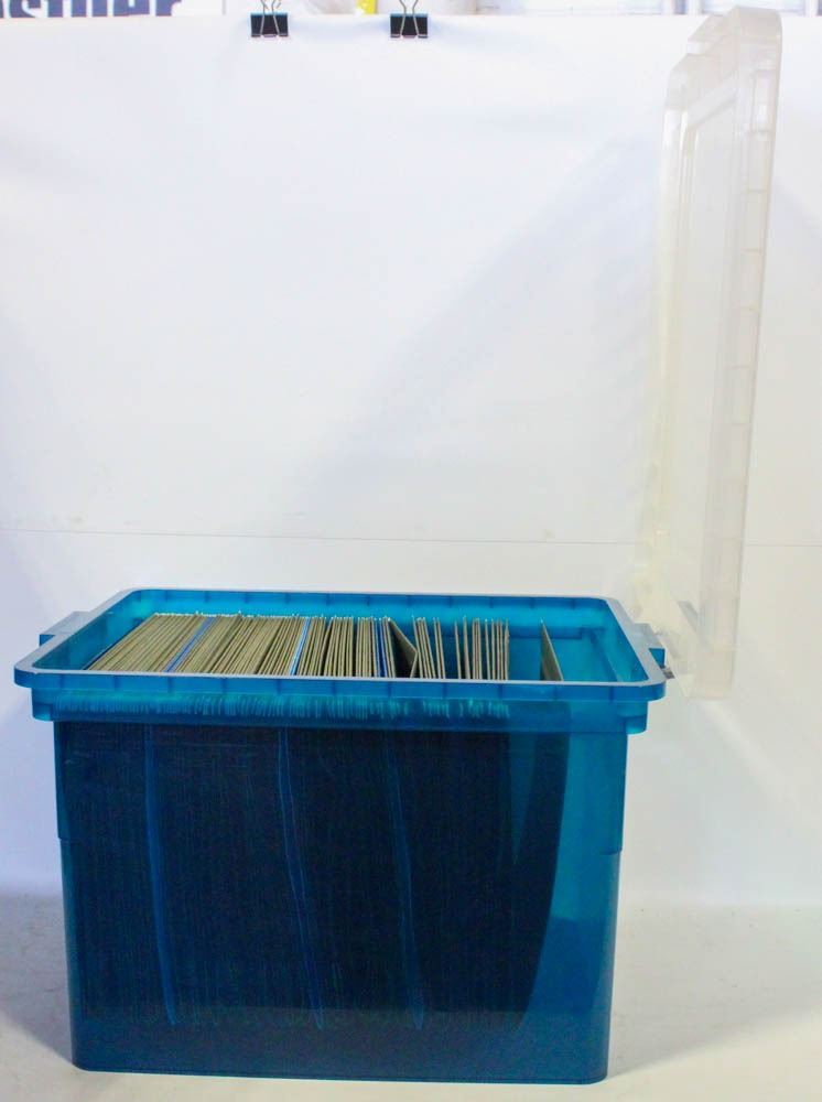LARGE FILE BOX WITH FOLDERS